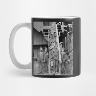 Coal Breaker Boys, 1900. Vintage Photo Mug